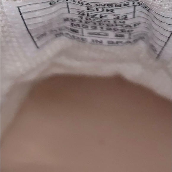 Sophia Webster Mini BiBi Low Top Sneakers/Trainers in Gold Glitter Sz 33 - Picture 6 of 10